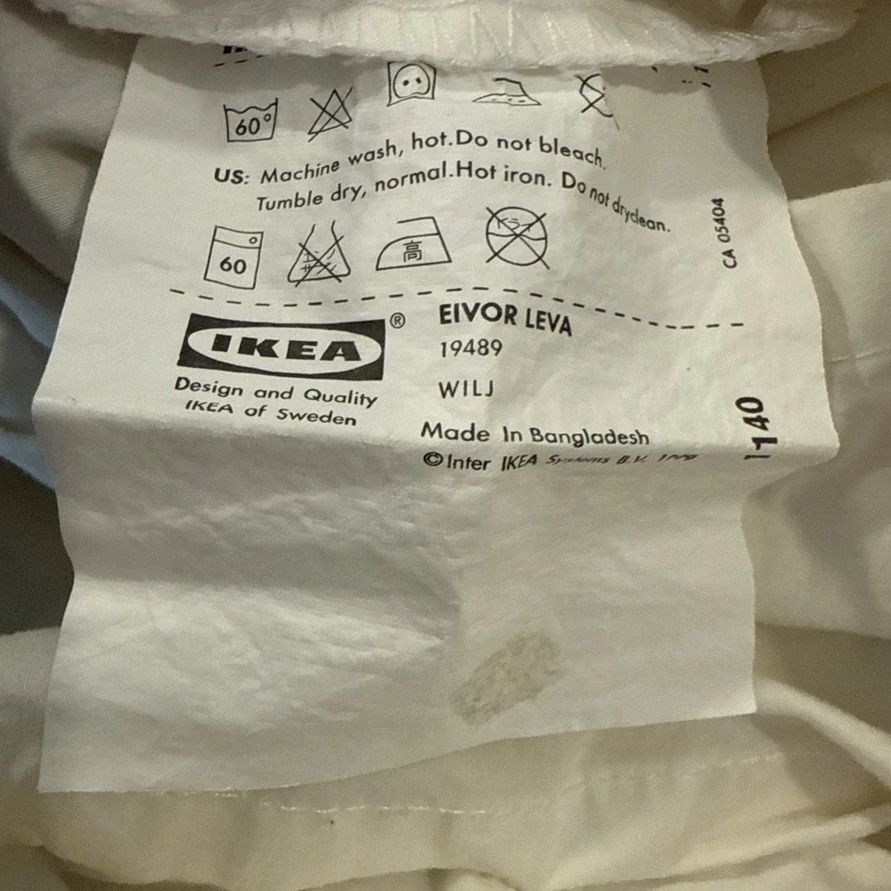 IKEA Eivor Leva Full Duvet‎ Cover Whimsical Colorful Design Cotton Buttons